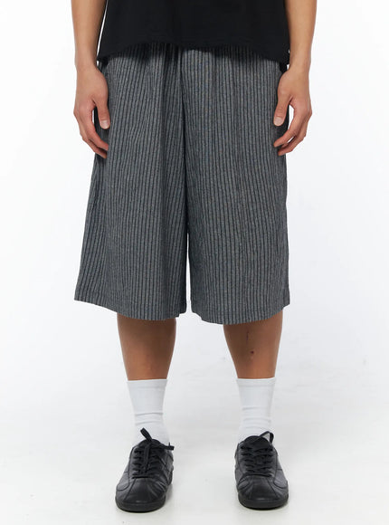 mens-gray-linen-bermuda-shorts-iu503 / Gray