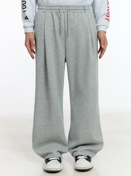 mens-wide-leg-sweatpants-im502 / Gray