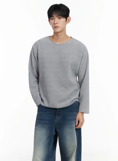 mens-velvet-knit-sweater-if516 / Gray