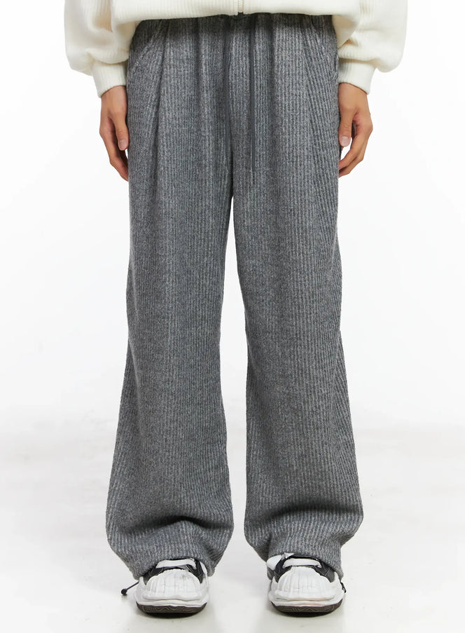 mens-ribbed-lounge-pants-id511 / Gray
