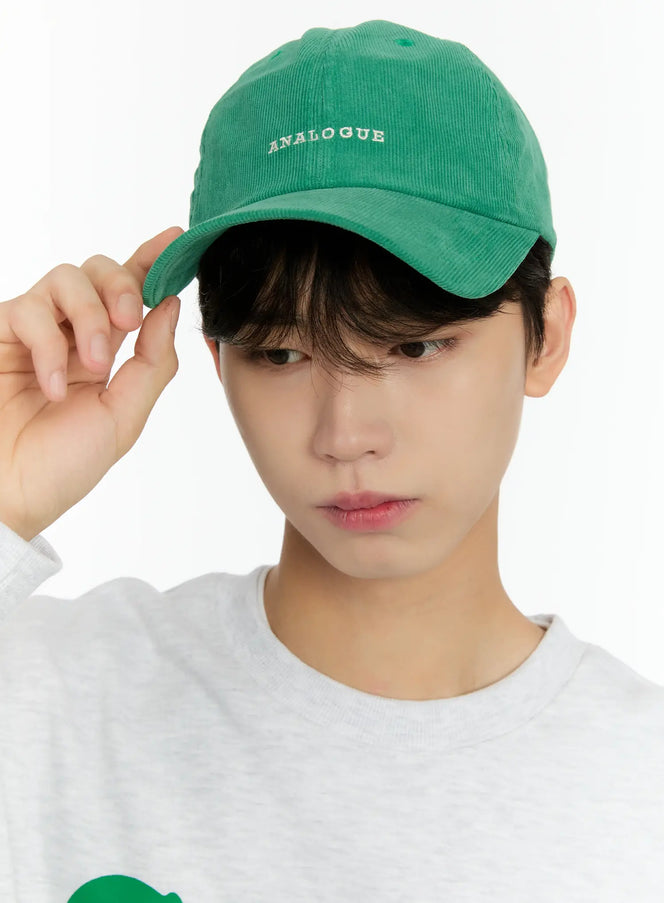 vintage-style-corduroy-cap-io531 / Green