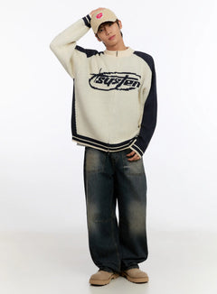 mens-knit-round-zip-up-in524 / Light beige