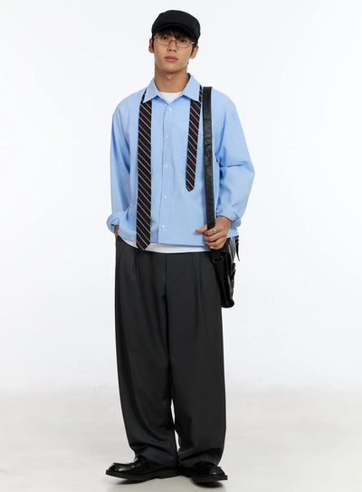 mens-cropped-oxford-shirt-im530 / Light blue