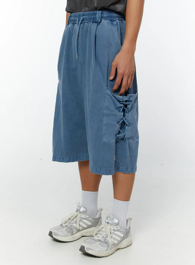 mens-pigment-dyed-bermuda-shorts-light-blue-iy513 / Light blue