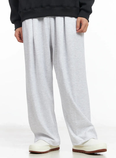 mens-pintuck-string-sweatpants-im516 / Light gray