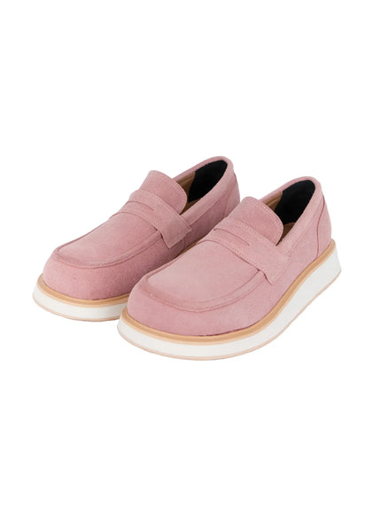 mens-suede-slip-on-loafers-id511 / Pink