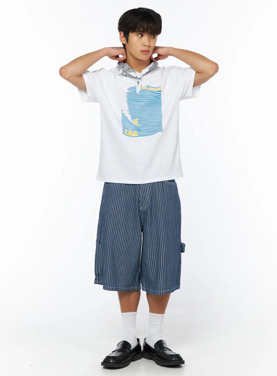 mens-breezy-summer-graphic-t-shirt-iy529 / White