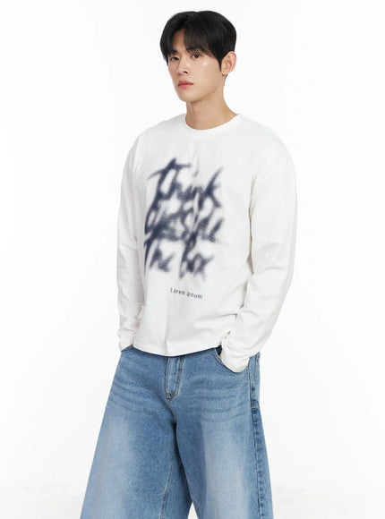 mens-graphic-long-sleeve-tee-im523 / White