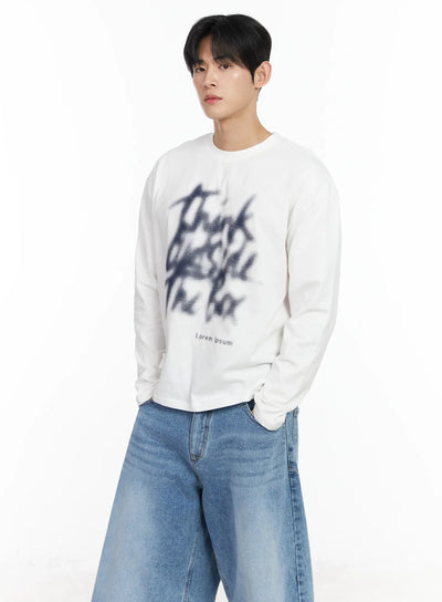 mens-graphic-long-sleeve-tee-im523 / White