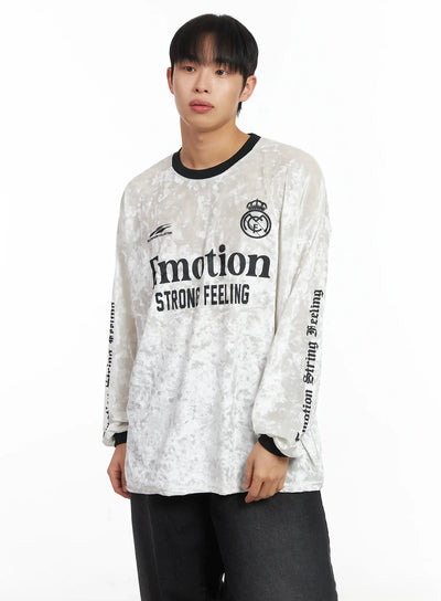 velvet-graphic-long-sleeve-top-id515 / White