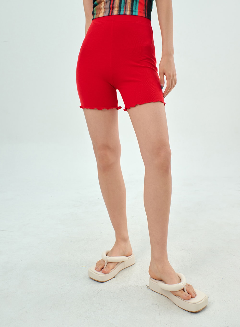 Wavy Biker Shorts BY303
