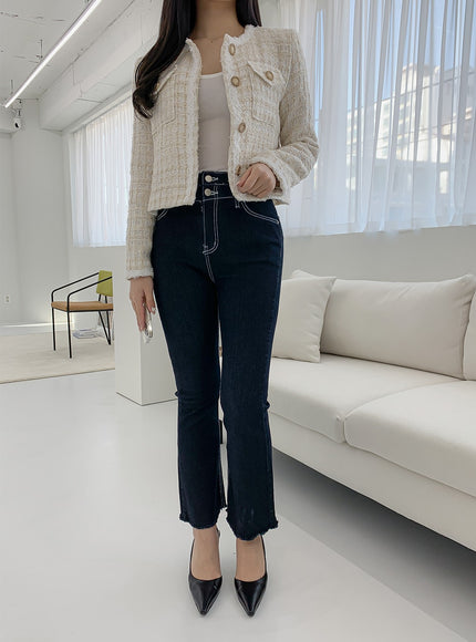 High Waist Bootcut Jeans IM12