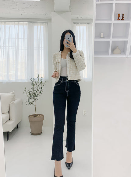 High Waist Bootcut Jeans IM12