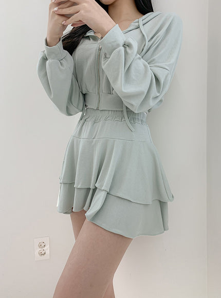 Cropped Zip Up Hoodie IM12