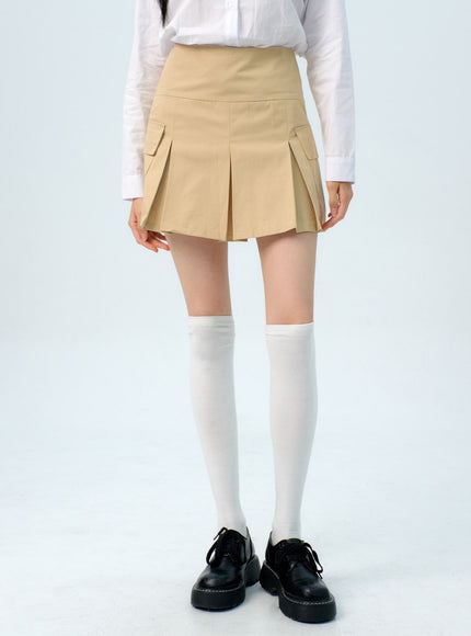 double-pocket-pleated-mini-skirt-ig312