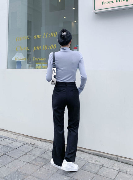 Turtleneck Warmer Crop Top CN08