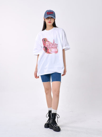 Oversized Graphic Tee BA327