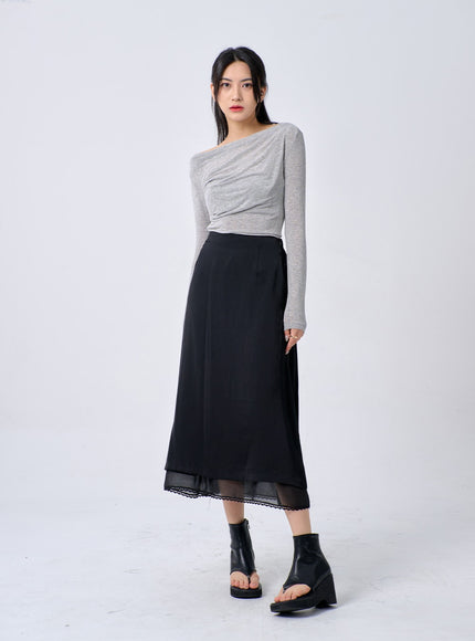 Lace Maxi Skirt BA321