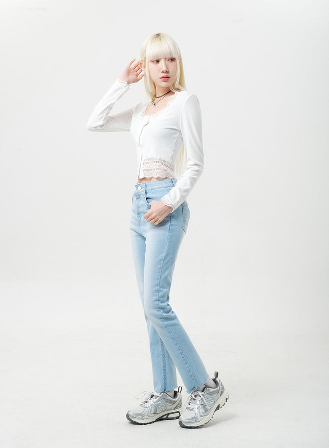 lace-button-cardigan-by331