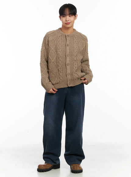 basic-knit-wool-button-cardigan-id515 / Beige