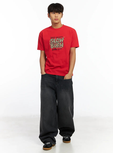 mens-graphic-tee-if506 / Red