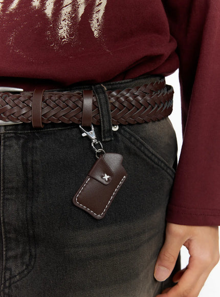 mens-woven-leather-keychain-belt-if504