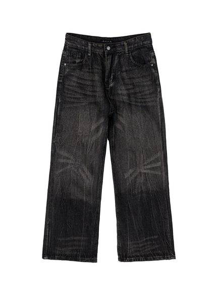 Men's Black-Washed Jeans IA530