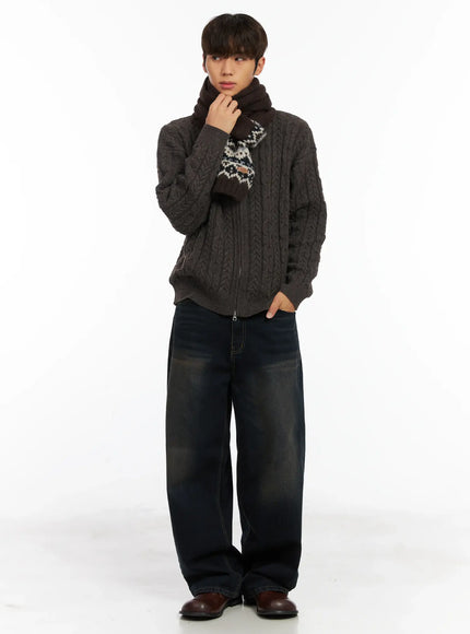 nordic-pattern-knit-scarf-id511