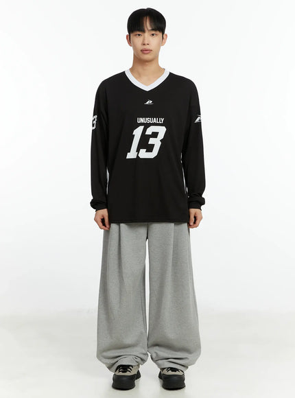 mens-v-neck-contrast-long-sleeve-jersey-if510