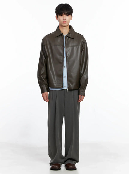 mens-classis-faux-leather-zip-up-jacket-is519