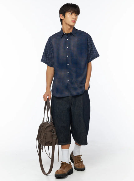 mens-breezy-checked-short-sleeve-shirt-iy529