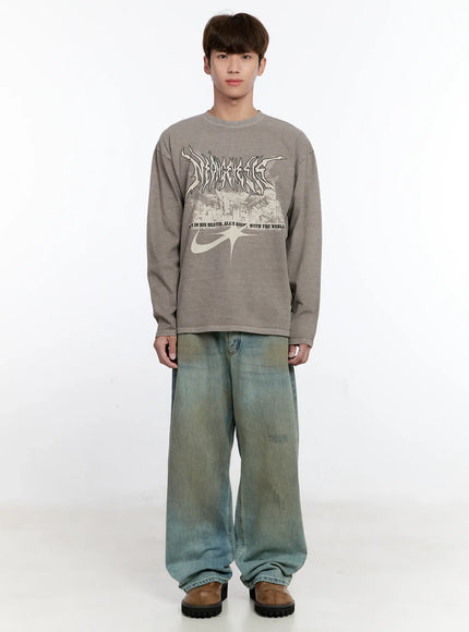 Men's Urban Graphic Long Sleeve Shirt IS529