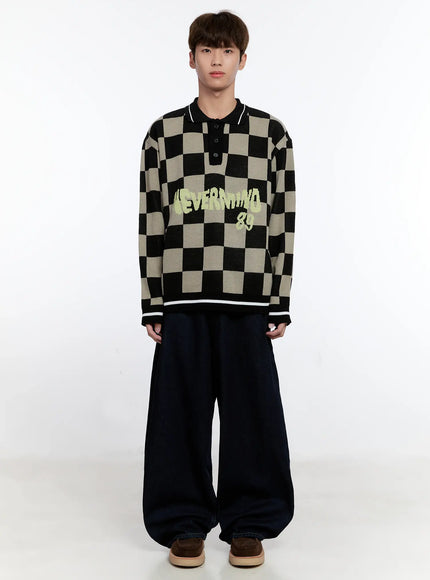 mens-checkered-knit-sweater-is530