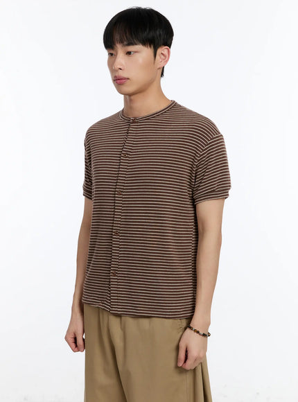 mens-striped-short-sleeve-button-up-cardigan-ia507