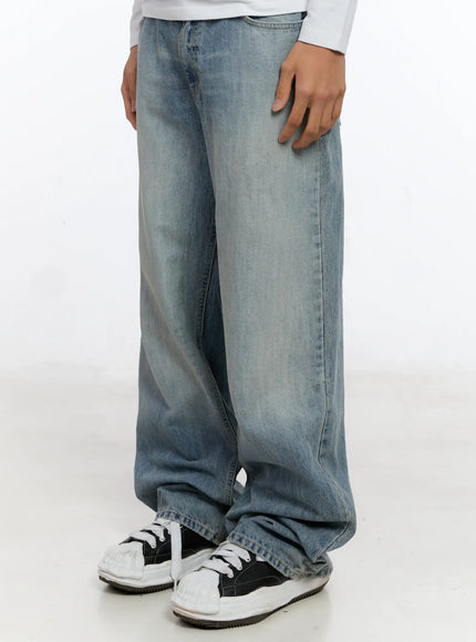 Men's Washed Denim Jeans IN512