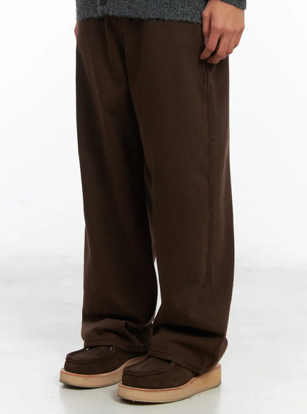 mens-brown-herringbone-wide-cotton-pants-id511