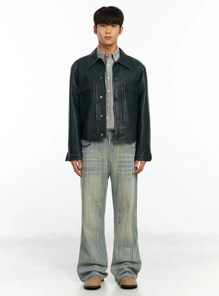 men-s-striped-brushed-washed-jeans-if504