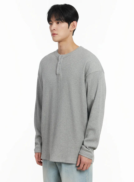 mens-waffle-henley-long-sleeve-shirt-if517