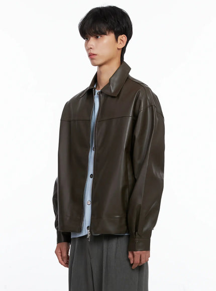 mens-classis-faux-leather-zip-up-jacket-is519