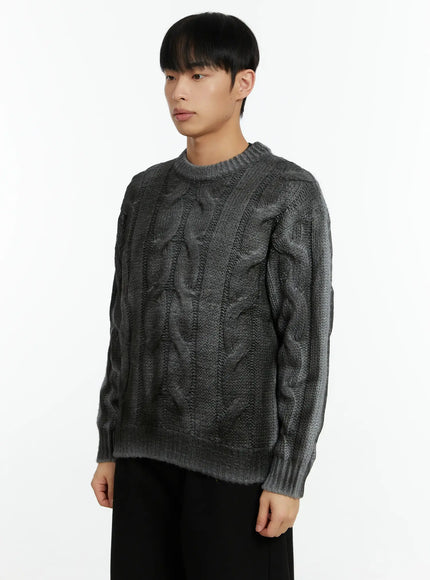 mens-vintage-washed-cable-knit-pullover-sweater-if511