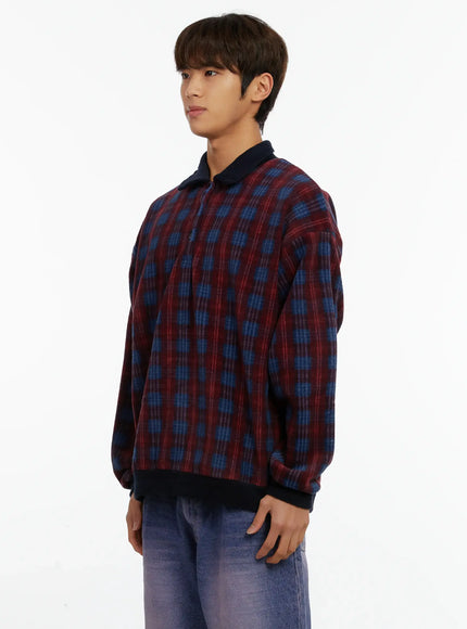mens-checkered-collar-sweatshirt-id523
