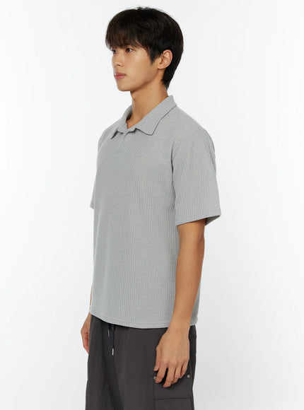 mens-waffle-knit-polo-t-shirt-iy508