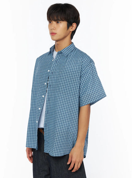 mens-breezy-checked-short-sleeve-shirt-iy529