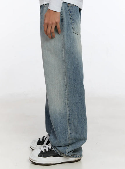 Men's Washed Denim Jeans IN512
