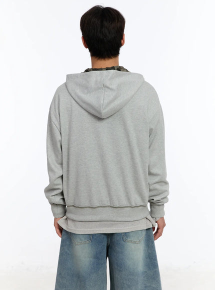 Men's Two-Way Camouflage Zip-Up Hoodie IM530