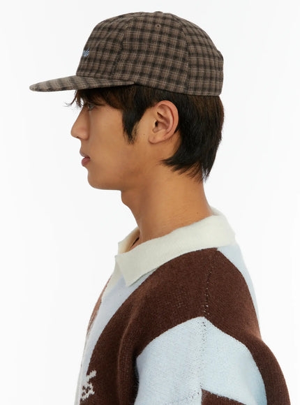 checkered-street-style-camp-hat-id523