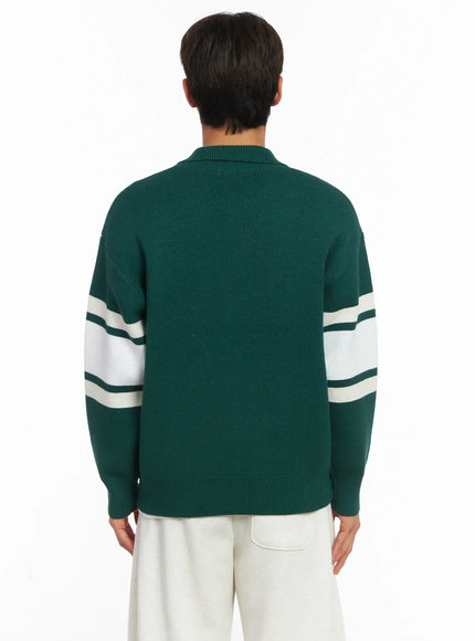 mens-new-york-collar-zip-up-cardigan-ij514