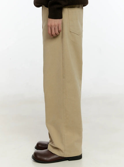 Men's Classic Wide Leg Cotton Pants IN503