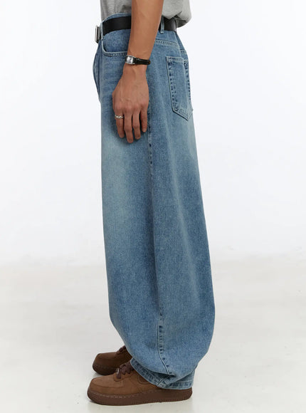 Men's Wide Leg Balloon Jeans IM530
