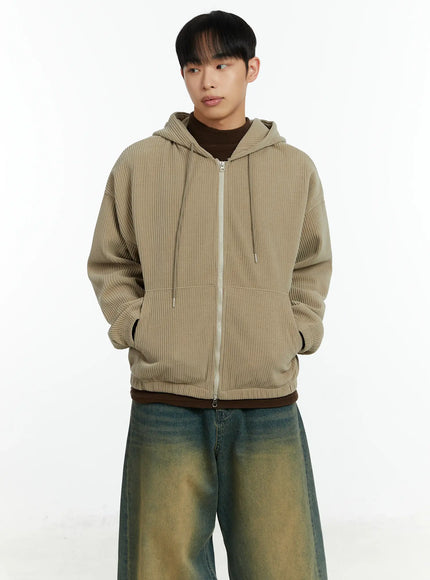 mens-corduroy-two-way-zip-up-hoodie-if510